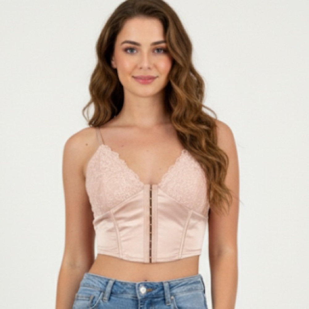 Hesperus Elegant Pink Lace Bralette